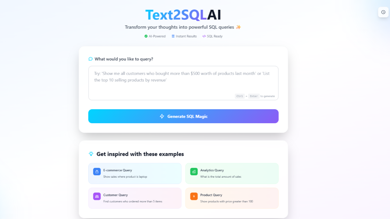 Text 2 SQL AI - Image 1